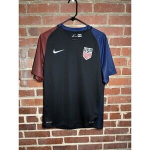 Nike USA Soccer Team Jersey Mens Black USA 2016 FIFA Away Kit Medium